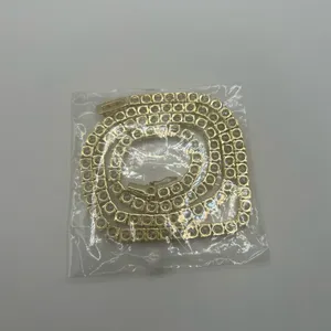 Tennis Chain Real Gold CZ ICED Necklace Chain Hip Hop 5mm 22 Inch Men Women thumbnail 3