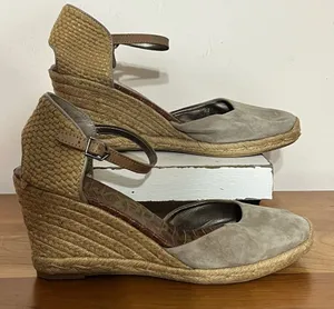Women’s Sam‎ Edelman Harmony Suede Espadrille Wedge Size 10M thumbnail 1
