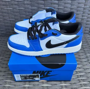Air Jordan 1 Retro Low OG GS Mystic Navy Game Royal Size 5.5Y Womens 7 thumbnail 1