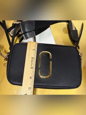 Marc Jacobs Black Saffiano Leather Crossbody Snapshot Camera Bag w 2 Pockets thumbnail 13