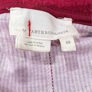 Anthropologie Raspberry Red Theresa Tunic Top Sweater Women’s XS thumbnail 4
