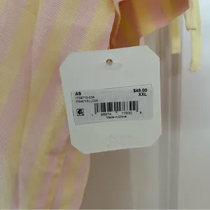 NEW Altar’d State Butter Yellow and Pink Striped Lounge Set Size XXL NWT thumbnail 10