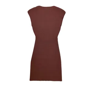 Aritzia Wilfred Free Brown Ribbed Knit Cutout Midi Dress Bodycon Aritzia S‎ thumbnail 4