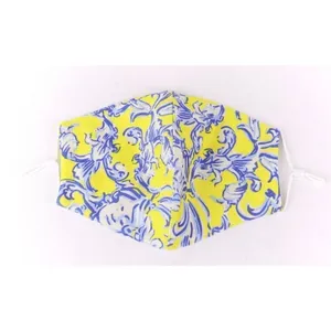 ✨NIP Tory Burch Floral Two Layer Adjustable Mask Face Cover✨ thumbnail 2