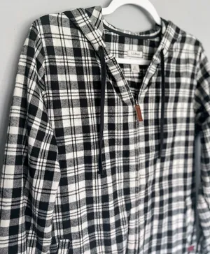 L.L.Bean Plaid Zip Up thumbnail 3