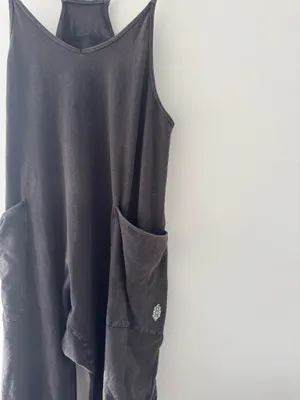 Free People Hot Shot Black Onesie thumbnail 5