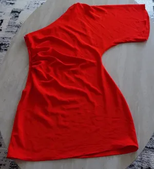 H&M One-Shoulder Orange Mini Dress thumbnail 1