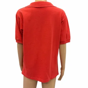 Guess George Marciano Womens Red Polo Shirt Lace Collar Cotton Medium thumbnail 2