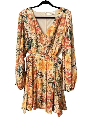 Flying Tomato floral print mini dress thumbnail 1