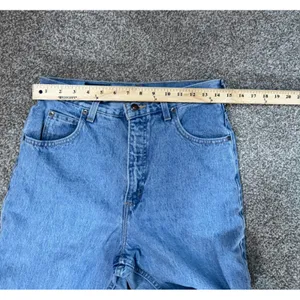 Lands End Vintage High Rise Straight Leg Jeans 10 Tall Made in USA Blue Denim thumbnail 3