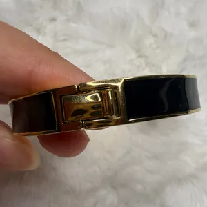 kate spade New York Black Gold Spade Bangle Bracelet thumbnail 6