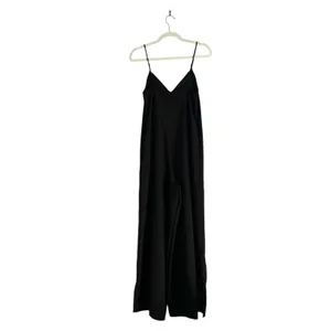 Anthropologie Hutch Mega Wide Leg Jumpsuit Black Size Small Spaghetti Strap thumbnail 4