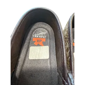 Dansko XP wms tan leather geometric nursing clogs shoes sz 41/10.5-11 SKU 9964 thumbnail 8
