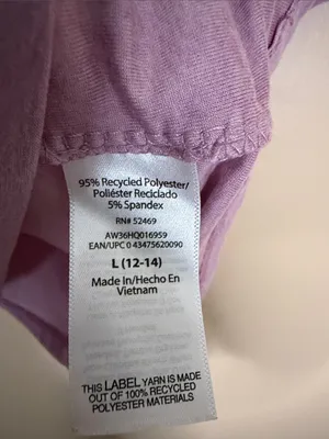 Athletic Works Lavender Crewneck Short Sleeve Tee thumbnail 3