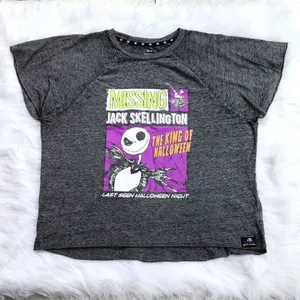 -301‎ The Nightmare Before Christmas Disney Grey Sleep T-shirt Medium thumbnail 1