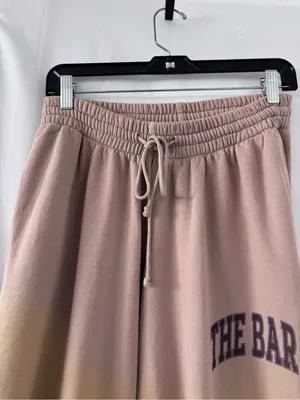 THE BAR Sweatpants Women’s Size M Brown Joggers 100% Cotton Made in USA thumbnail 8