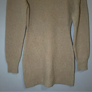 English Factory neutral wool blend knit mini sweater dress women’s size small thumbnail 4