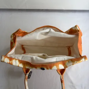 Vince Camuto Orla Tote Bag Rusty Orange Multi Tie Dye Canvas VC-ORLA-TO NEW thumbnail 10