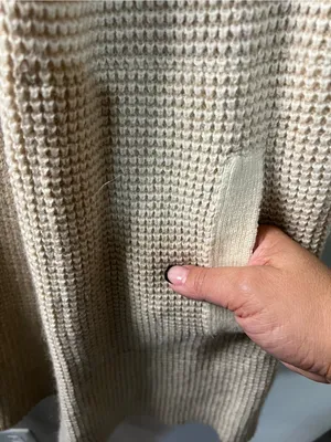 Carve Designs Alamosa Cream Wool Alpaca Blend Waffle Knit Hooded Long Cardigan thumbnail 5