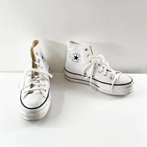 Converse Chuck Taylor High Top Lace Up Platform Sneakers White 6 thumbnail 9