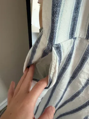 Old Navy Blue and White Striped Jumpsuit thumbnail 4