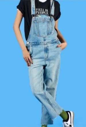 UNIF DENIM BRIT OVERALLS medium blue women’s thumbnail 1