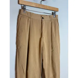 Zara khaki tan trouser pants thumbnail 2