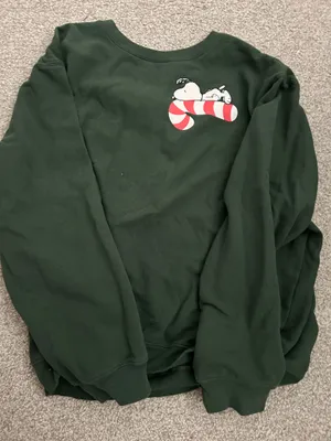Peanuts Sweatshirt Snoopy Green Size 3X thumbnail 1