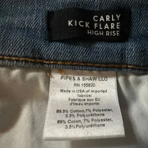 Veronica Beard Carly High Rise Kick Flare Jeans in Lakeshore Wash Size 29 thumbnail 7