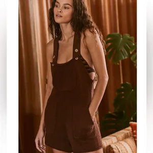 Free People Over It Short One Piece Brown Size M thumbnail 4
