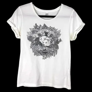 Earth Positive Rottnest Island Friendly Quokka White Women's Sz M Organic Cotton thumbnail 1