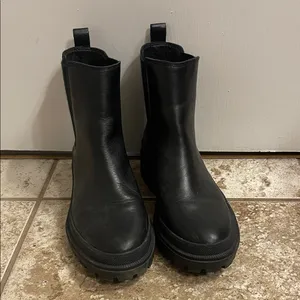 Lucky Brand Black Chunky Sole Boots thumbnail 2