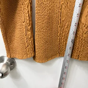 Flair M Textured Blazer‎ Jacket Brown Knit Career Office Shoulder Pads Retro 70s thumbnail 10