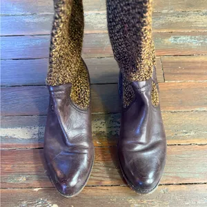 OTBT Putney Women’s Wool Leather Riding Western Knit Boots ~ Size 8.5 💛🍄 thumbnail 3