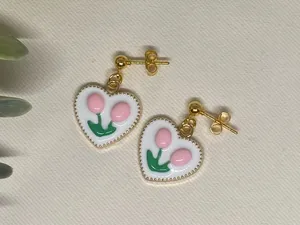 Handmade Tulip Earrings thumbnail 1