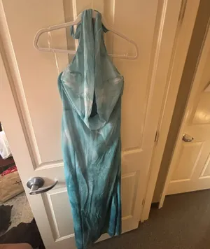 Peppermayo Cowl Neck Maxi Dress Green Tie Dye thumbnail 3