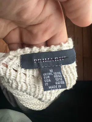 Knitted sweater White Size M thumbnail 3