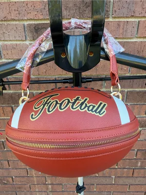 Football Novelty Shaped Handbag Crossbody Shoulder Bag Adjustable Strap NWOT New thumbnail 6
