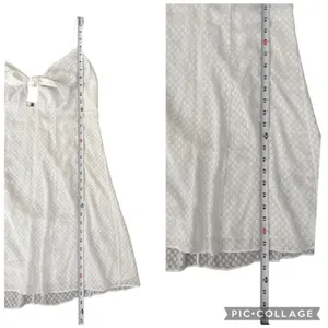 Alice + Olivia White Roe Tie Front Textured Mini Flare Slip Dress Size 12 NEW thumbnail 12