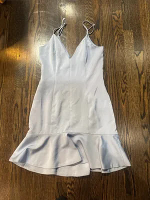 NBD light blue  Spaghetti Strap Slip Dress thumbnail 1