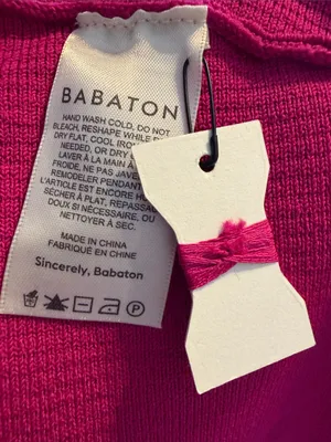 ARITZIA Babaton Sculpt Knit Criss Cross‎ Cropped Tank Size Small Pink NWT thumbnail 7