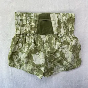 Free People Movement Sz M The Way Home Running Short Sage Tie Dye‎ Green-flawed thumbnail 10