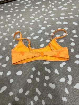 Triangl swim tangerine floral bikini top rina scoop neck tank thumbnail 5