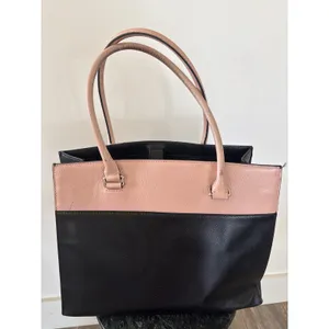 Kate Spade Grove‎ Street Maeve Leather Tote Bag Black Pink Handbag Large thumbnail 2