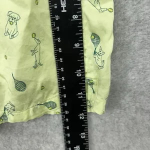 Victorias Secret Pink Women Sleep Shorts Green Silky Tennis Dogs Size Large thumbnail 8