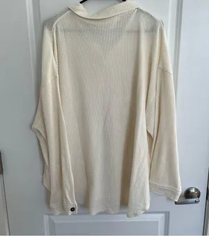 NEW Altar’d State White Jacket Size Medium Oversized Fit Easily fits as XL NWT thumbnail 7