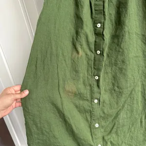 SLEEPER Brigitte Button Down Olive Green Midi Dress in Size Small thumbnail 2