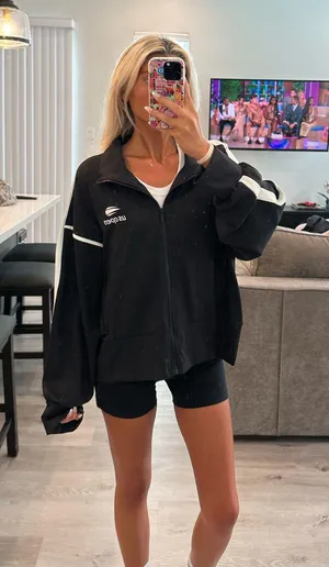 US Open Black Zip Down Jacket Size XL thumbnail 1
