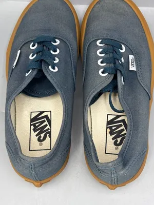 Vans Off The Wall Sneakers Unisex 4W/5.5M Navy Blue Gum Sole Casual 721356 thumbnail 5