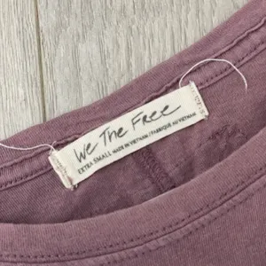 Free People TShirt oversized nina short sleeve womens Purple xsmall casual boho thumbnail 2